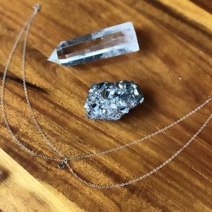 Moon Double Chain 14k Gold Filled Choker